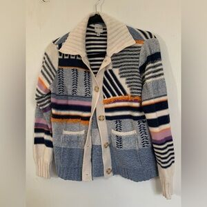 Like New Nic + Zoe Striped Multicolor Women's Sweater